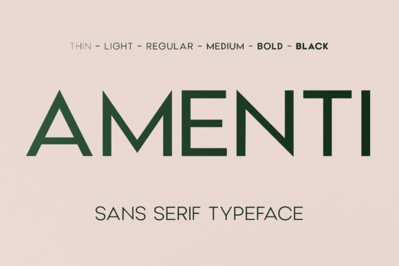 Amenti: A Modern Sans Serif Font That Elevates Small Business Branding