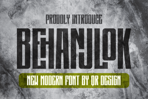 Behanjlok: A Bold Sans Serif Font That Cuts Through the Feed