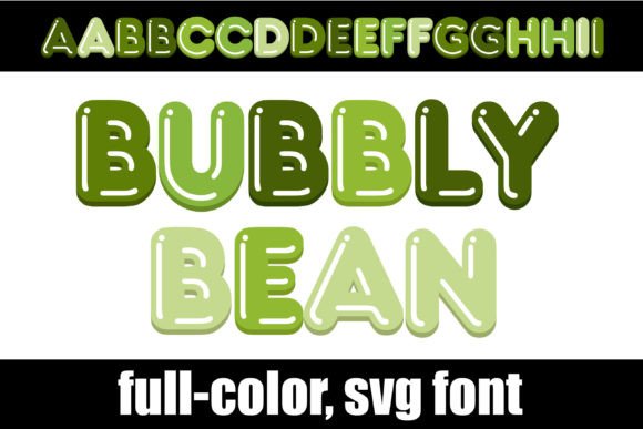 Bubbly Bean: A Playful Color Font for Festive Digital Branding