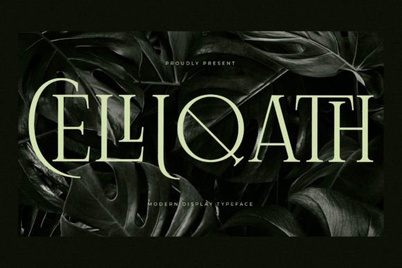 Celliqath: A Serif Typeface That Elevates Real Branding Work