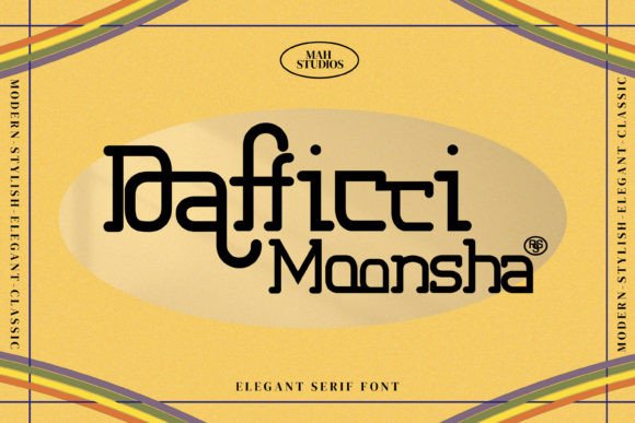 Dafficci Moonsha: A Modern Display Font for Digital Branding