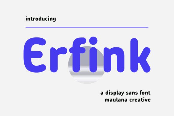 Erfink: A Modern Sans Serif Font for Digital Clarity