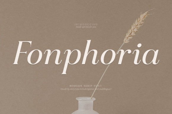 Fonphoria: A Serif Font That Makes Your Brand Feel Thoughtful & Luxe