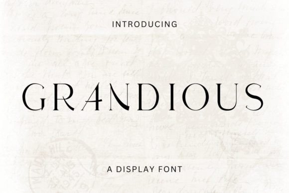 Grandious: A Serif Font That Elevates Quiet Confidence