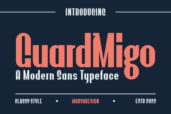 Guardmigo: A Bold, Friendly Sans Serif Font for Real Small Businesses