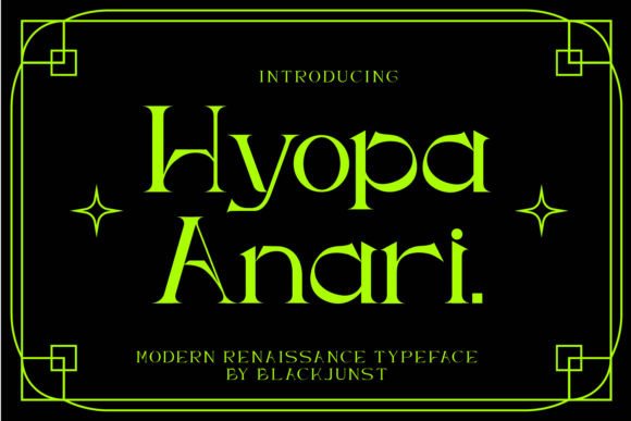 Hyopa Anari: A Modern Serif Font for Digital Branding