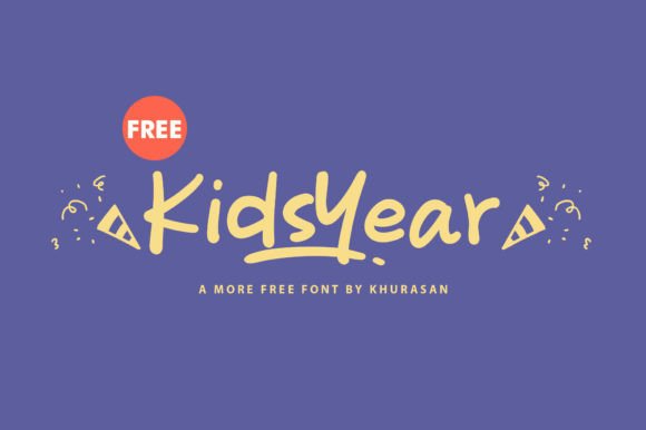Kids Year: A Handwritten Font That Adds Warmth to Real Business Branding