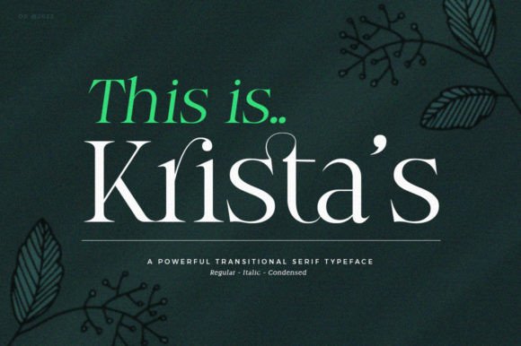 Krista s: A Serif Font That Makes Your Brand Feel Instantly Refined
