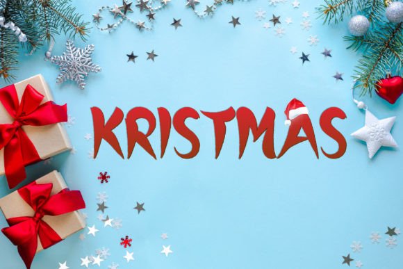 Kristmas: A Chic Decorative Font for Modern Web Design