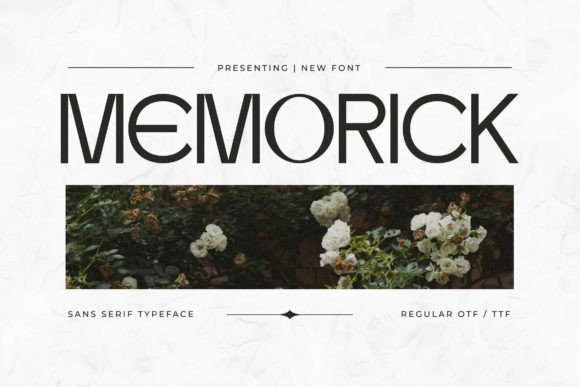 Memorick: A Modern Sans Display Font for Campaign-Ready Headlines