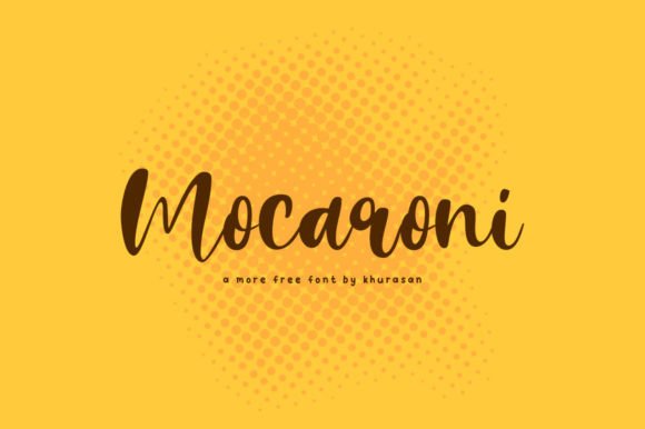 Mocaroni: A Modern Script Font for Thoughtful Editorial Design