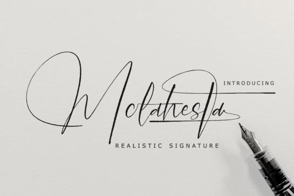 Molahesta: A Signature Script Font That Cuts Through the Feed
