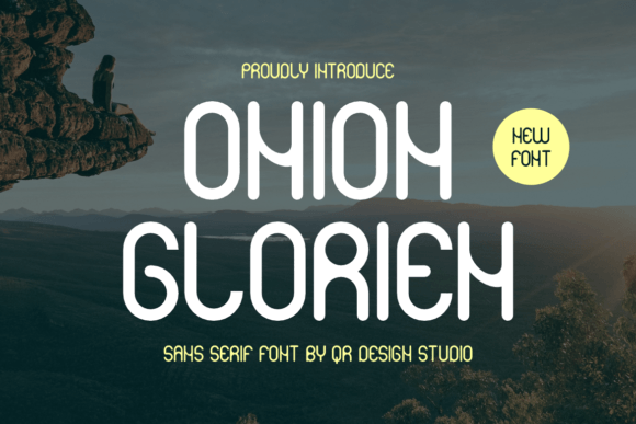 Onion Glorien: A Warm, Modern Sans Serif Display Font for Makers
