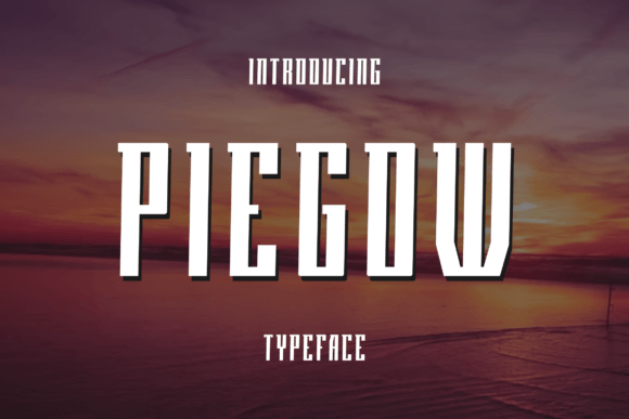 Piegow: A Modern Display Font That Actually Works in Real Branding