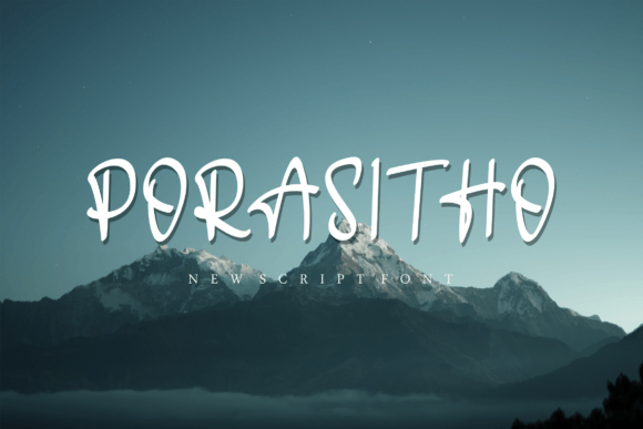 Porasitho: A Modern Handwritten Font for Thoughtful Editorial Design