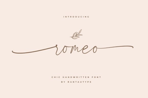 Romeo Handwritten: A Script Font That Feels Like a Thoughtful Pause