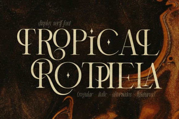 Tropical Rothela: A Serif Font That Elevates Real Small Business Branding