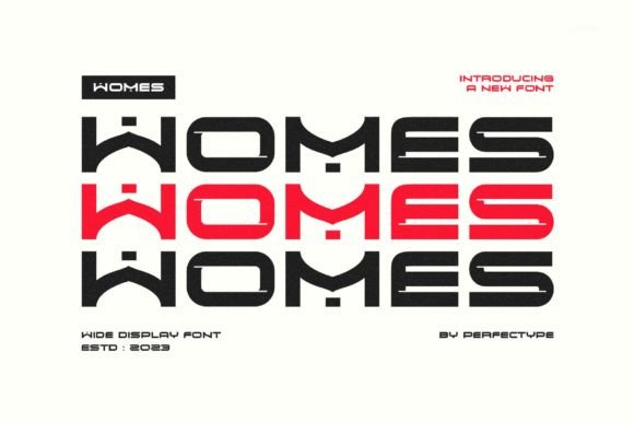 Womes: A Futuristic Sans Serif Font for Digital Design